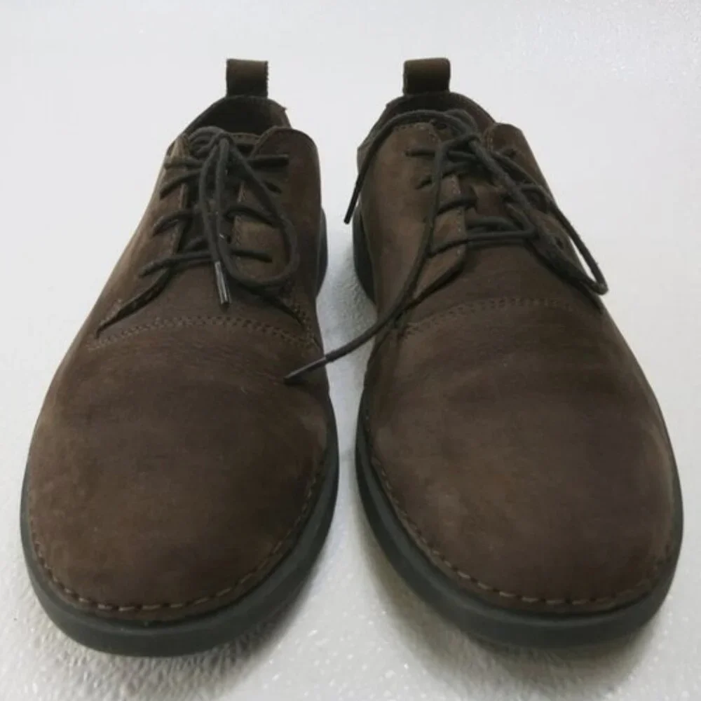 Clarks Active Air Dirty Nubuck Leather Oxfords Shoes Casual Footwear Mens Sz 8